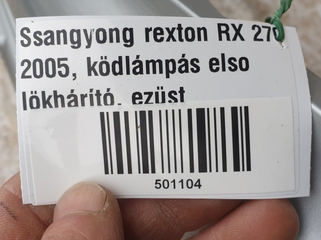 501104  Ssangyong Rexton RX 270,  2005, Ködlámpás Első Lökhárító