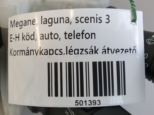501393, Renault Megane 3, Autom, Telefon, E-H Köd, Kormánykapcsoló Légzsákszalag