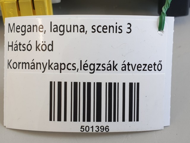 501396, Renault Megane 3, Scenic 3, Hátsó Köd,  Kormánykapcsoló Légzsákszalag