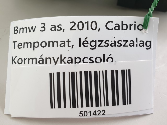 501422 Bmw 3, E90, 2010, TEMPOMATOS Kormánykapcsoló, Légzsákszalag