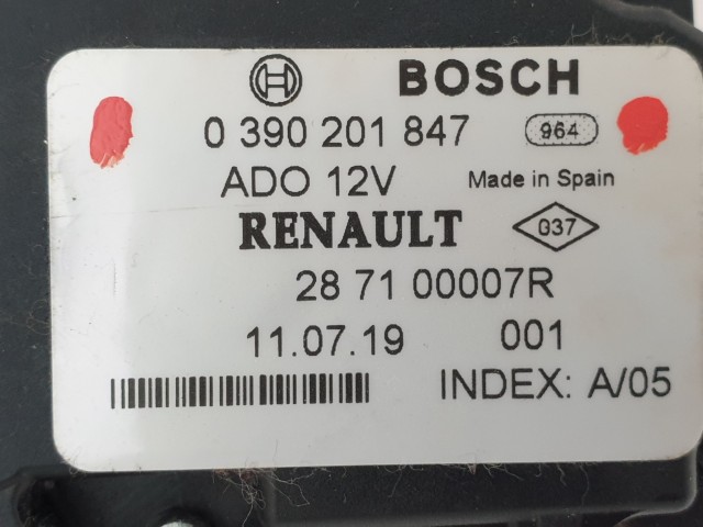 503027 Renault Megane 3,  Hátsó Ablaktörlő Motor, 287100007R