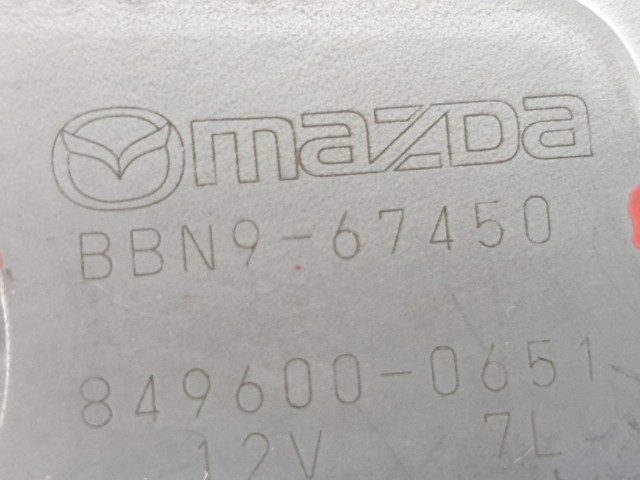 503028 Mazda 3 BL, 2010, Hátsó Ablaktörlő Motor Karral, BBN9-67450