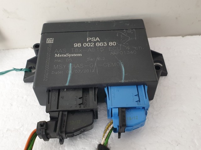 504005 Peugeot 3008, 2012, Tolatóradar Elektronika, 9800266380