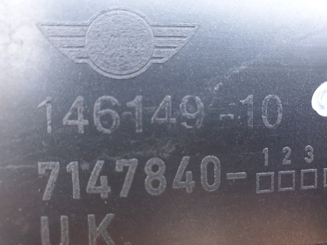 504979 Mini Cooper R56, 2008, Ködlámpás Lökhárító