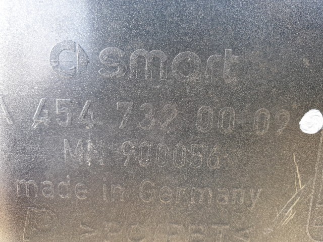 505662 Smart Forfour 2005, Jobb Hátsó Ajtólap, Ajtóborítás, Külső