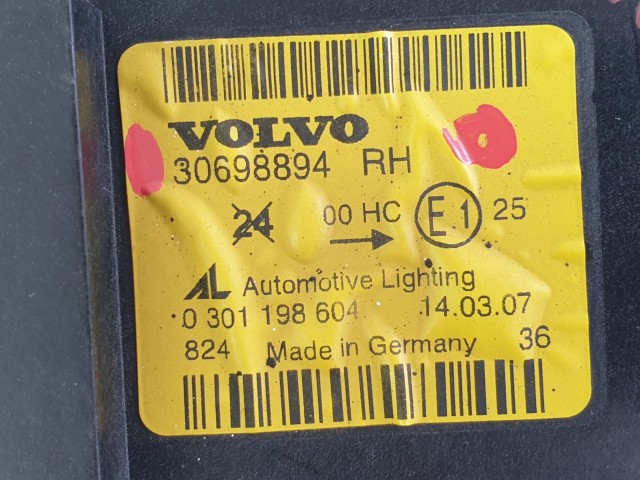 505696 Volvo V50, 2007, Jobb Első Projektoros Lámpa, Fényszóró