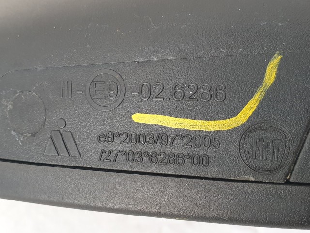 506015 Fiat Doblo 3, 2010 Jobb Visszapillantó Tükör, Manuális, 2 Vezetékes