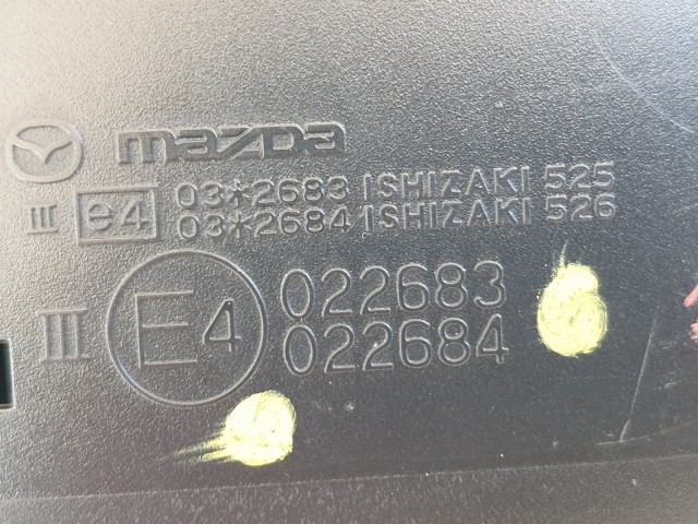506264 Mazda 6 GH, 2009, Jobb Visszapillantó Tükör, 3 Vezetékes
