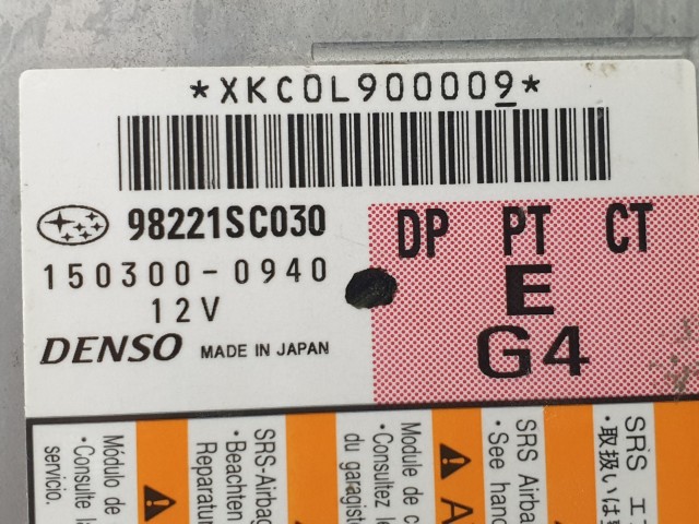 506369 Subaru Forester 2, 2011, Légzsák Indító Elektronika 150300-0940