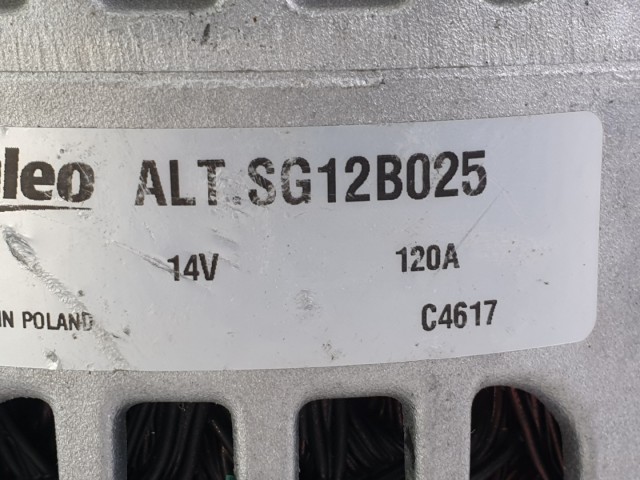 507062 Audi A6, A4, 2003, Valeo Generátor, SG12B025,  120 Amp, 6 PK