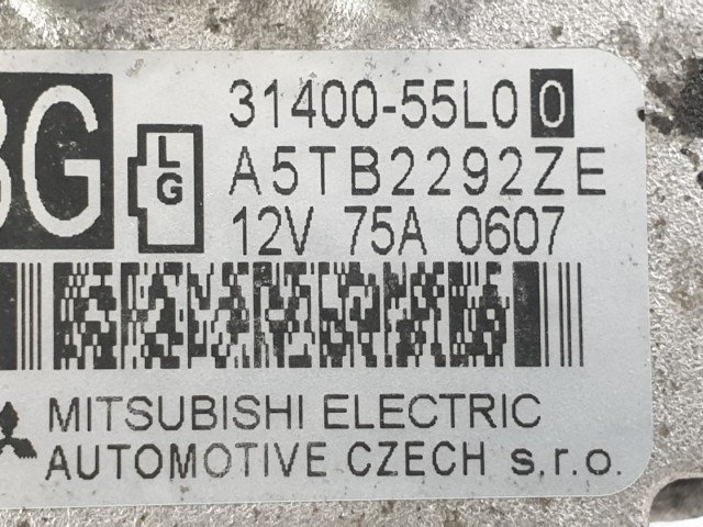 507065 Suzuki SX4, Swift,  2008, Generátor, 75 Amp, 5Pk, A5TB2292ZE