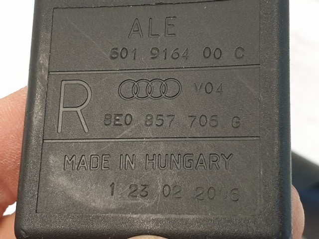505239 Audi A4 , B7, B8, 2008, Jobb Első Övfeszítő, Biztonsági Öv