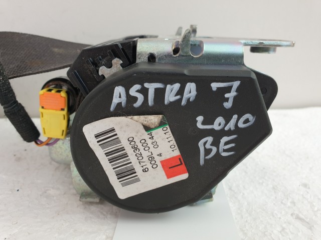 505321 Opel Astra J, 2010, Bal Első Övfeszítő, Biztonsági Öv, 5 Ajtóshoz