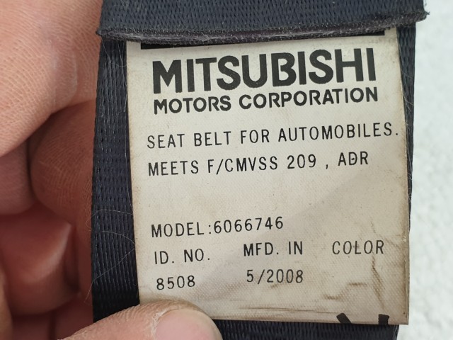 505331 Mitsubishi Outlander 2009, Jobb Első Övfeszítő, Biztonsági Öv, 2 Db os