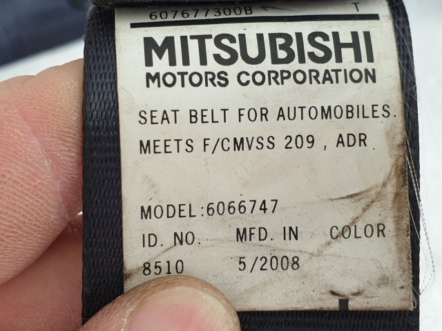 505332 Mitsubishi Outlander 2009, Bal Első Övfeszítő, Biztonsági Öv, 1 Db os
