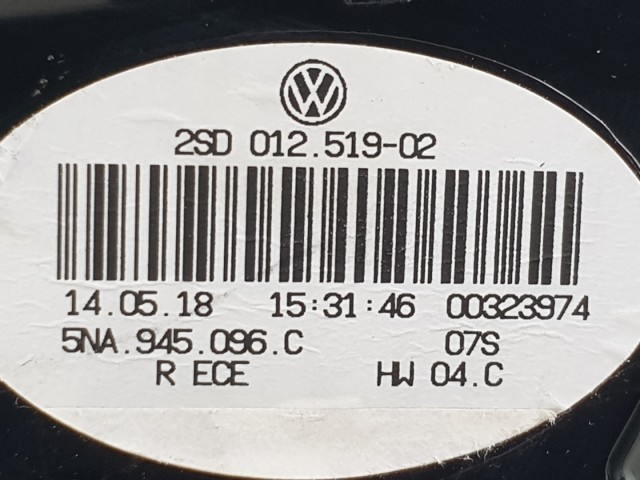 507291 VW Tiguan 2018, Jobb Külső Hátsó LED Lámpa, 5NA945096C