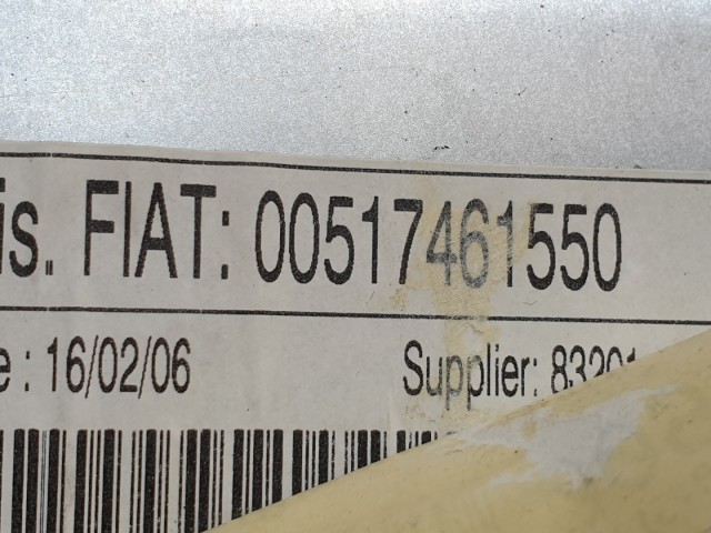 507438 Fiat Croma 2006, Jobb Hátsó Ablakemelő Szerkezet Motorral, 517461550