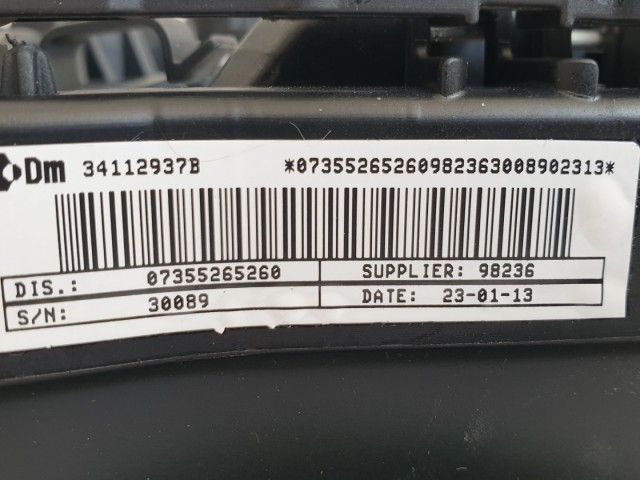 507999 Peugeot Bipper 2013, Kormánylégzsák, Légzsák, 1 Csati, 3 Águ Kormányba, 735526526