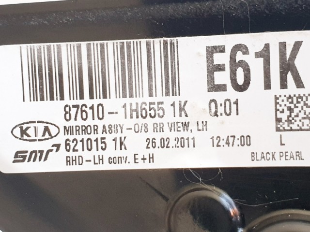 508930 Kia Ceed 2011, Bal Visszapillantó Tükör, 5 Vezeték, E4023109