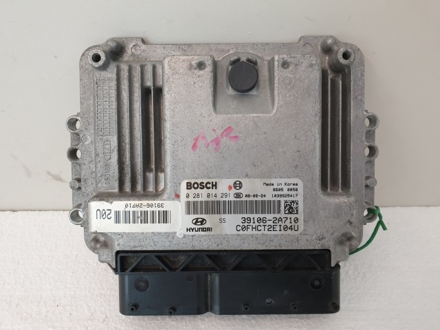 502839 Hyundai i30, 2008, Motorvezérlő, ECU, 39106-2A710, 0281014291 Bosch