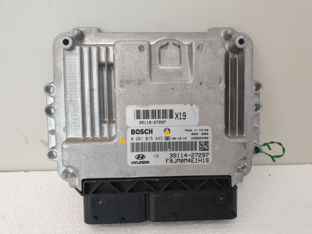 502841 Hyundai Tucson 2009, Motorvezérlő, Ecu, 39114-27297, 0281015443 Bosch.