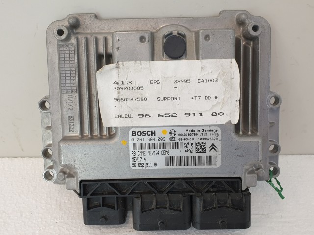 502849 Peugeot 308, 2008, Motorvezérlő, Ecu, 9665291180, 0261S04009 Bosch