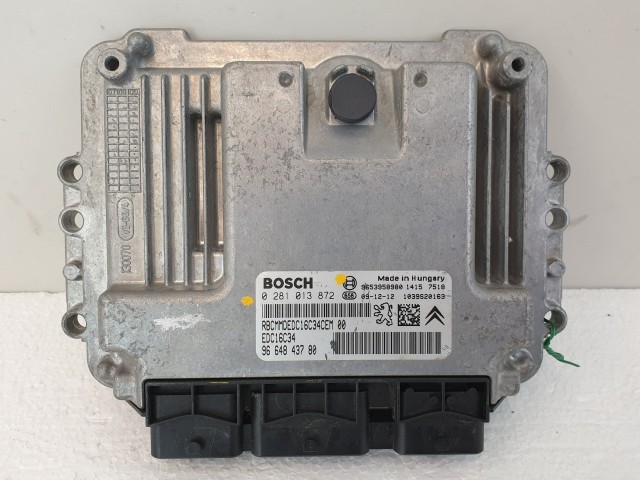 502855 Citroen C3 Picasso, 2009, Motorvezérlő, Ecu, 9664843780, 0281013872 Bosch