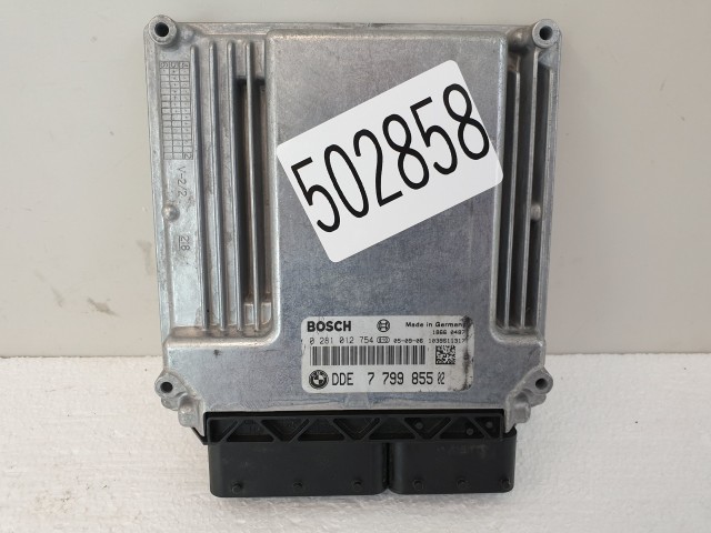  502858 Bmw 1, 3, 5, Sorozat, 2006, Motorvezérlő, Ecu, 7799855, 0281012754 Bosch