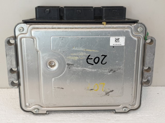 502859 Peugeot 207, 2009, Motorvezérlő, Ecu, 9664843780, 0281013872 Bosch