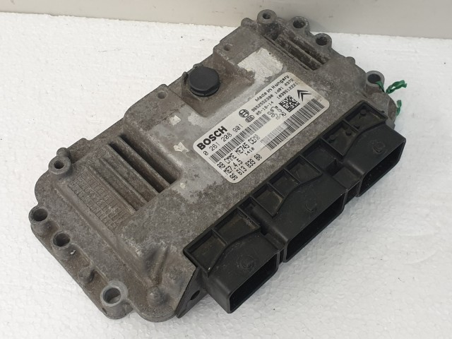 502869 Peugeot 206, 2005, Motorvezérlő, Ecu, 9661383980, 0261208901 Bosch