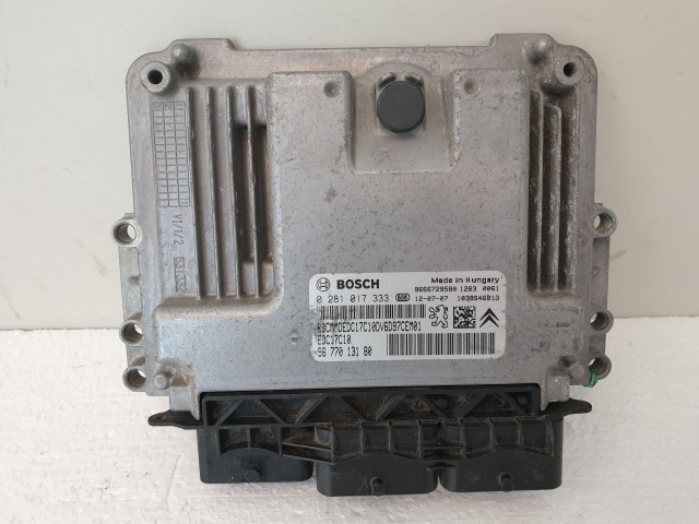 502871 Peugeot 207 Diesel, 2012, Motorvezérlő, Ecu, 9677013180, 0281017333 Bosch