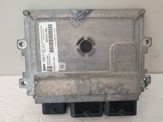 502880 Peugeot 208, 2013, Motorvezérlő, Ecu, 9805321980, V29033054A, Valeo