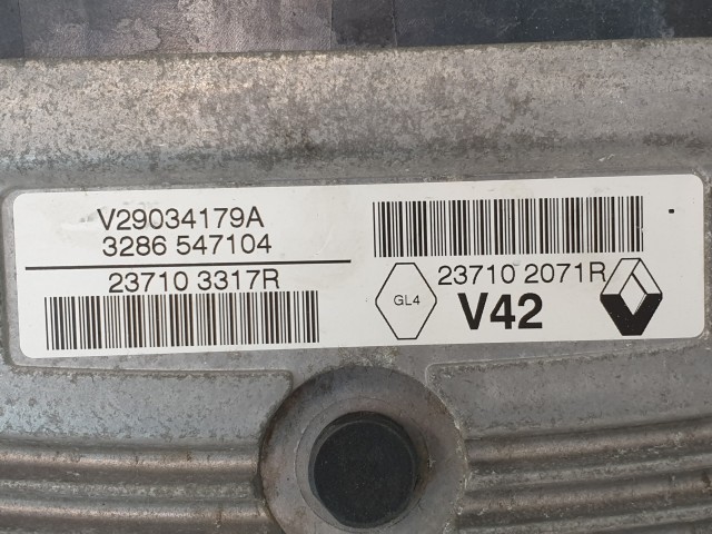 502884 Renault Clio 4, 2014, Motorvezérlő, Ecu, V29034179A, 237103317R Valeo