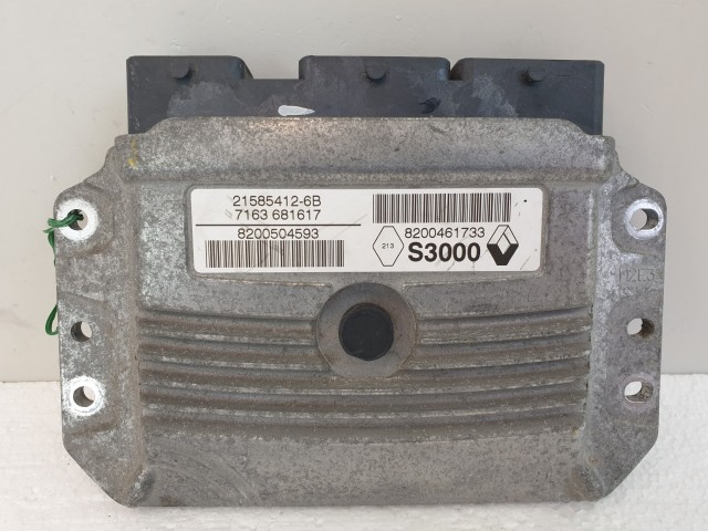 502890 Renault Clio 3, 2007, Motorvezérlő, Ecu, 21585412-6B, 8200504593 Valeo.