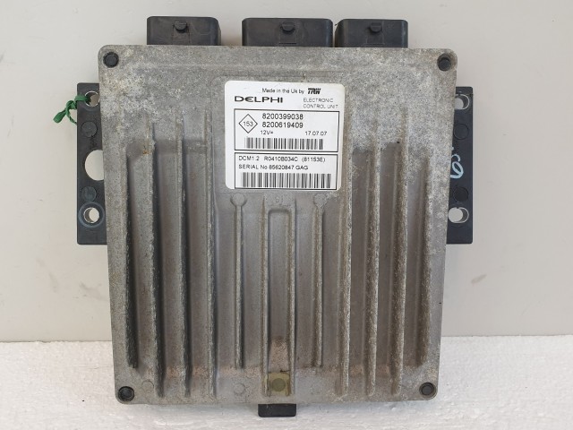 502899 Renault Modus 2007, Motorvezérlő, Ecu, 8200399038, 8200619409 Delphi.