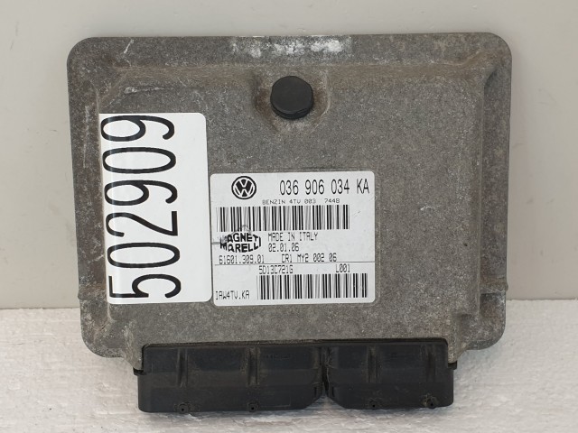 502909 VW Golf 5, 2006, Motorvezérlő, Ecu, 6160130901, 036906034KA, Magneti.