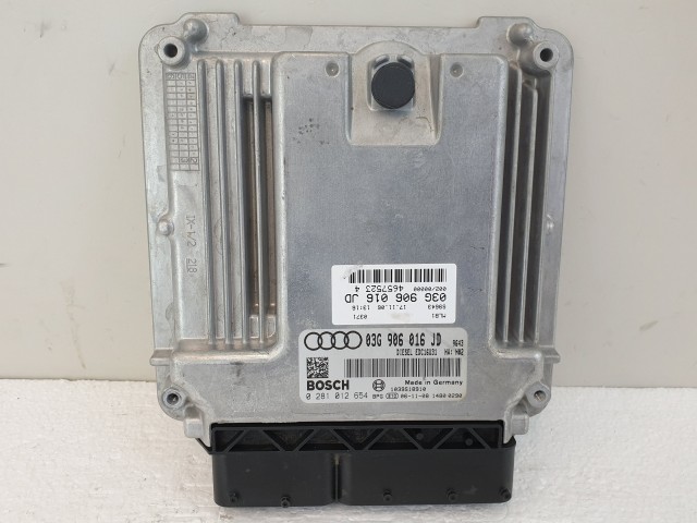 502915 Audi A4 B7, 2006, Motorvezérlő, Ecu, 0281012654, 03G906016JD, Bosch.