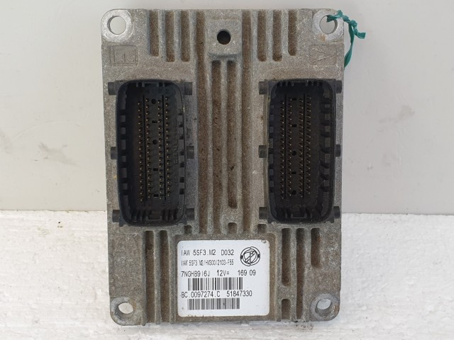 502928 Fiat Grande Punto, 2007, Motorvezérlő, Ecu, 51847330, iAW5SF3M2, Bosch