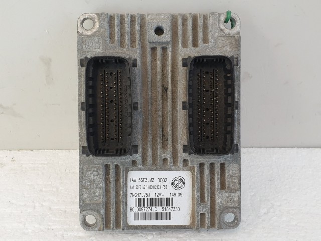 502929 Fiat Grande Punto, 2008, Motorvezérlő, Ecu, 51847330, iAW5SF3M2, Bosch