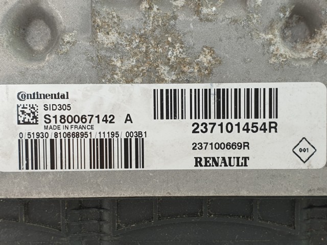 502937 Renault Megane 3, 2010, Motorvezérlő, Ecu, S180067142A, 237101454R, Continental.