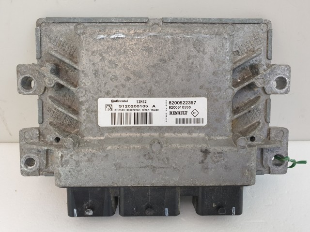 502950 Renault Clio 3, 2011, Motorvezérlő, Ecu, S120200105A, 8200522357 Continental.