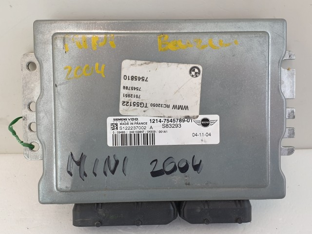 502964 Mini Cooper 2004, Motorvezérlő, S122237002 A, 7545789-01, Siemens.