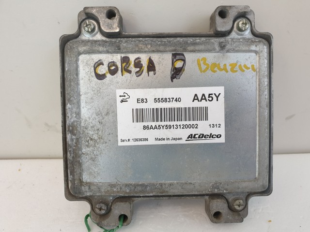 502967 Opel Corsa D, 2010, Motorvezérlő, Ecu, 12636386, 55583740, Acdelco.