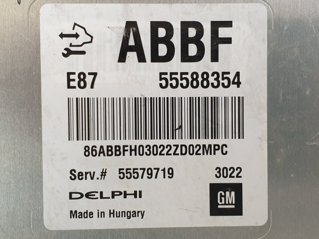 502969 Opel Astra J, 2011, Motorvezérlő, Ecu, 55579719, 55588354, Delphi.