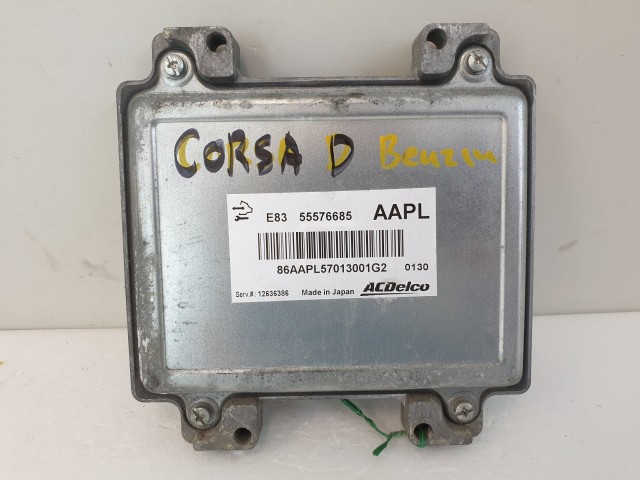 502976 Opel Corsa D, 2010, Motorvezérlő, Ecu, 12636386, 55576685, Acdelco.