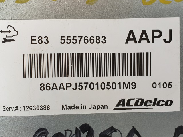 502977 Opel Corsa D,  Motorvezérlő, Ecu, 12636386, 55576683, Acdelco.