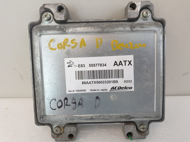 502979 Opel Corsa D, 2010, Motorvezérlő, 12636386, 55577834, Acdelco.