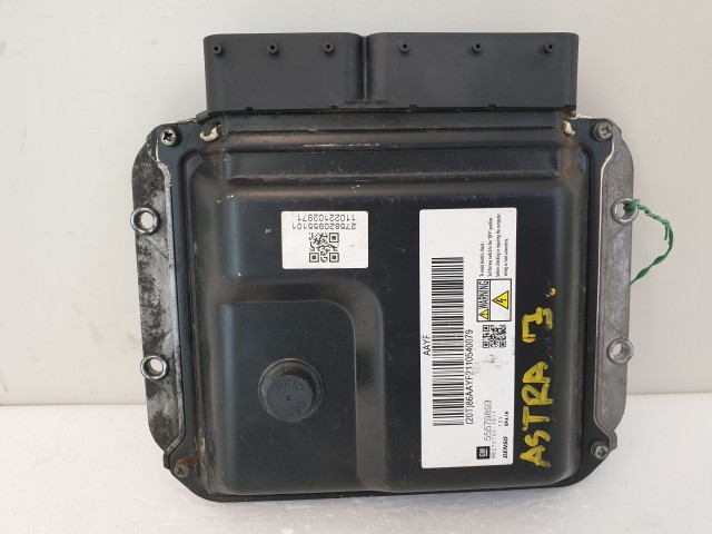 502981 Opel astra J, 2011, Motorvezérlő, Ecu, 275700-1011, 55579893, Denso.