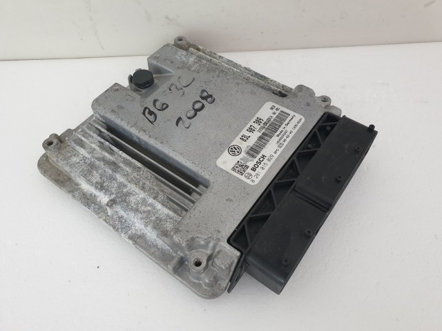 502983 VW Passat B6, 2008, Motorvezérlő, Ecu, 0281015029, 03L907309, Bosch.