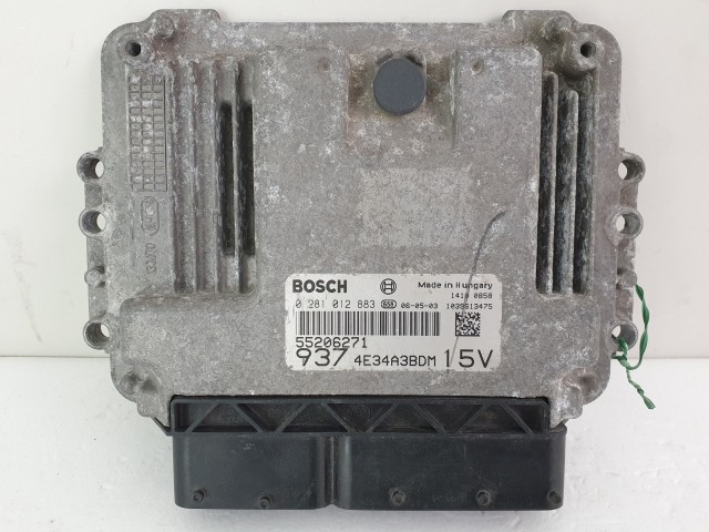 502992 Alfa Romeo GT, 2006, Motorvezérlő, Ecu, 0281012883, 55206271, Bosch.